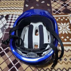 子供  自転車用ヘルメット 青の画像