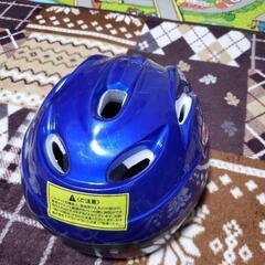 子供  自転車用ヘルメット 青の画像