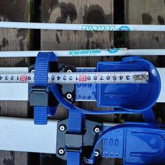 子供用 3点セット 靴に履けるスキー ソリ2個 冬遊びセットの画像