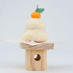羊毛フェルトで作るお正月小物のワークショップ♥鏡餅♥
