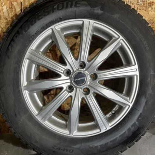 ハリアー等225/65R17 BRIDGESTONE ブリヂストン　BLIZZAK DM-V2ホイールセット
