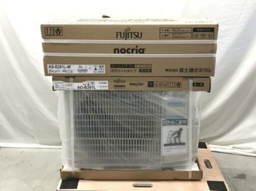 完了　新品　富士通ノクリア10〜12畳 AS-B281L-W 2021年モデル　46000円