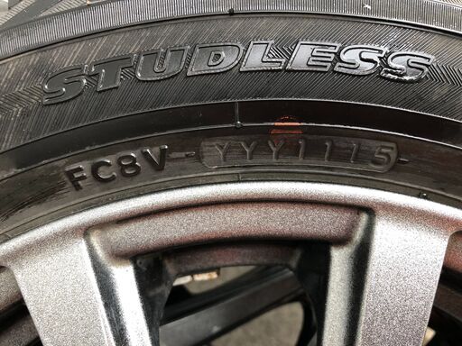 軽スタッドレスタイヤアルミホイール4本セット155/65R14