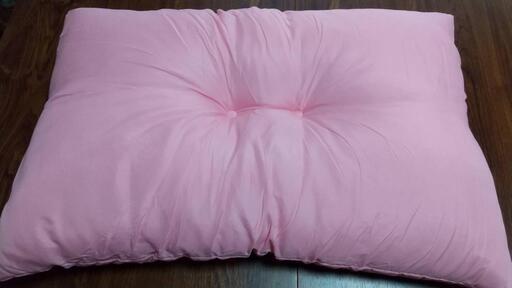 新品◇枕\u0026カバー　花柄ピンク　約５７×３７ｃm