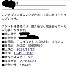 【ネット決済・誰か買い取ってください🙇‍♀️】劇場版　呪術廻戦0...