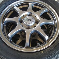 ヨコハマ　スタッドレス　155/65R14　アルミセット　中古