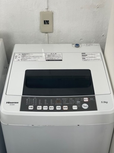 送料・設置込み　洗濯機　5.5kg Hisense 2019年