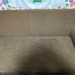 ダークブラウン　L字　ソファー
