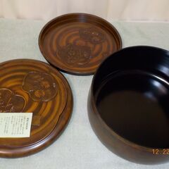 お茶のセットを入れる来客向け器を、さしあげます。の画像