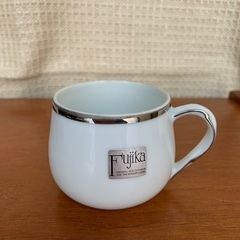 デミタスカップ＆ソーサーセット(カップ 口径6cm 高さ5cm 受け皿長径13cm) 未使用品の画像