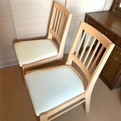 椅子２脚の画像