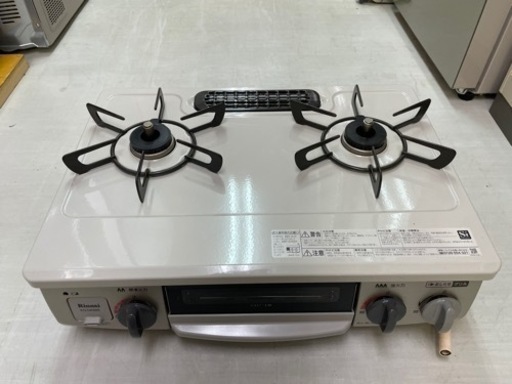 【リサイクルサービス八光　田上店　安心の3か月保証　配達・設置OK】リンナイ Rinnai KG34NBER/13A [ガステーブル 56cm幅 クリームベージュ 右強火力 都市ガス用]