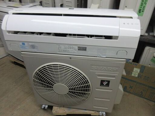 K03045　シャープ　中古エアコン　主に6畳用　冷2.2kw ／ 暖2.5kw