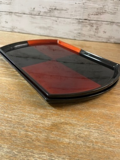 美品　高級漆器　お盆ペア　　　　　　　　