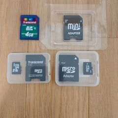 SDカードセット　合計8GB