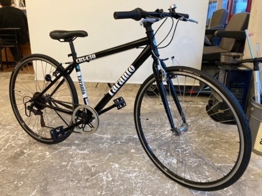 【前後タイヤ・チューブ新品！】700×28c 6段変速クロスバイク　ブラック