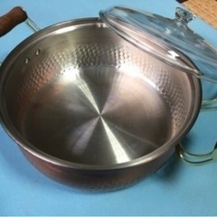 ガラス蓋つき鍋 26cmの画像