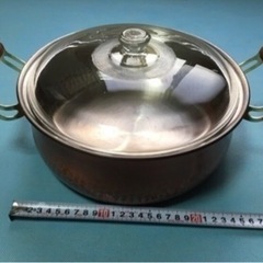 ガラス蓋つき鍋 26cm