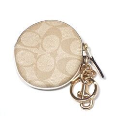 AA690 COACH コインケース キーリング付き小銭入れ 8...