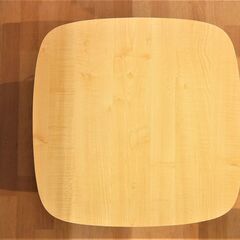 【期間限定/数量限定】新品/保管品 パール金属☆木目調テーブル 正方形②の画像