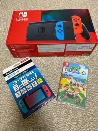 【新品】ニンテンドーSwitch本体＋あつまれどうぶつの森ソフト他