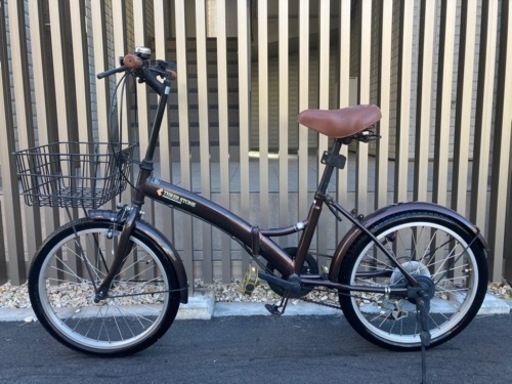 (美品)ThreesStone変速折りたたみ自転車