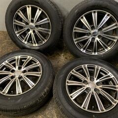 【GOODYEAR EfficientGrip ECO 195/65R15】夏タイヤ【ENKEI SMACK 15インチ 6J5HPCD114.3+45】2018年製 バリ溝 ノア ヴォクシー等　(TG671)クレジットカード QRコード決済可能