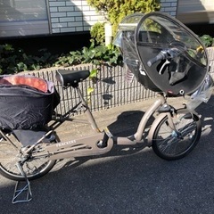 使用期間：1年未満　子供乗せ自転車&レインカバー