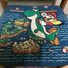 くろがね スーパーマリオ デスク用椅子 勉強チェア 当時物 レトロ 幅45cm×奥行41cm×高さ73～83cm（座高47～57cm）の画像