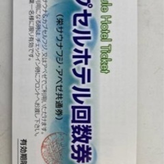 アペゼ　フジ　サウナ施設　カプセル宿泊券　12月末期限