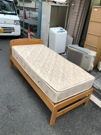 ?シングルベッドセット⁉️大阪市内配達組み立て無料?⭕️保証付き
