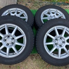 グッドイヤー スタッドレス　冬タイヤ　GOOD YEAR 195/ 65R15 アイスナビゼア2 ICE NAVI ZEA2 アルミホイール ラビリオン　プリウス装着