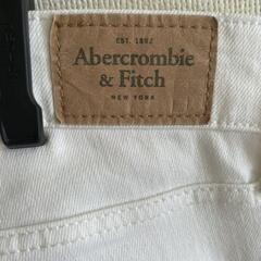【Abercrombie&Fitch /アバクロ】デニムパンツ　ホワイト　27インチの画像
