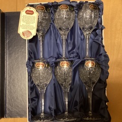 素敵なクリスマスに！新品未使用！超お得　スロバキアクリスタルガラス Crystal Classic Kmec グラス6客の画像