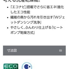 お取引中パナソニックドラム式洗濯機の画像