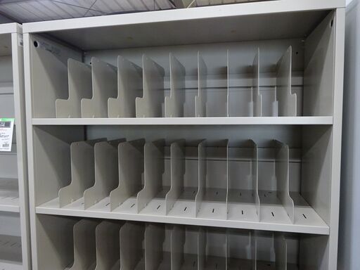 値下げしました！残り3台　オカムラ　6段カルテ棚　棚板54枚　L8471Y Z13【愛品倶楽部柏店】