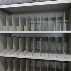 値下げしました！残り3台　オカムラ　6段カルテ棚　棚板54枚　L8471Y Z13【愛品倶楽部柏店】 の画像