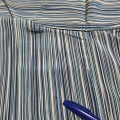 正絹　お召　単衣　裄62.5　身丈159弱の画像