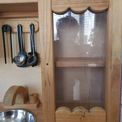 ままごと　木製　キッチン　手作りの画像