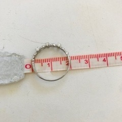 指輪　シルバー　ラインストーンの画像
