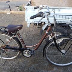 自転車　ママチャリ　６段ギア　美品　26インチ