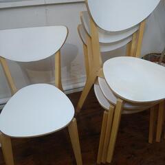 イケア　IKEA　ダイニングチェア4脚セットの画像