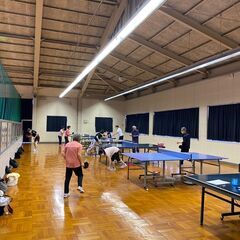 卓球の練習会の会員募集