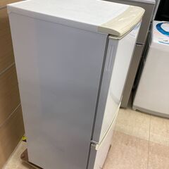 中古　動作確認済み　2ドア冷蔵庫 SHARP　シャープ　SJ-C14W-W　137リットル　右開き　ホワイト　管理番号JTH-11の画像