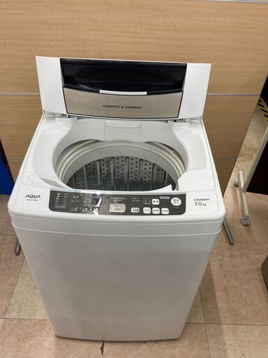 中古　動作確認済み　全自動洗濯機　AQUA　アクア　AQW-P70A　7.0kg　管理番号JTH-12