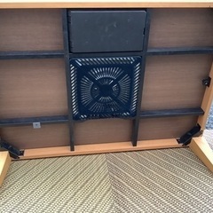 引き渡し決定！中古　家具長こたつ　ナチュラル　105の画像