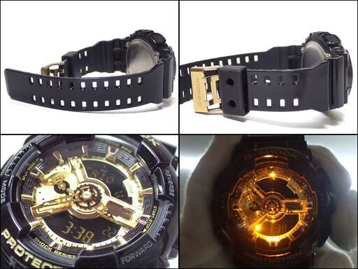 AA681 カシオ CASIO G-SHOCK GA-110GB-1AJF ブラック×ゴールド
