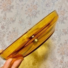 アンバーガラスお皿
