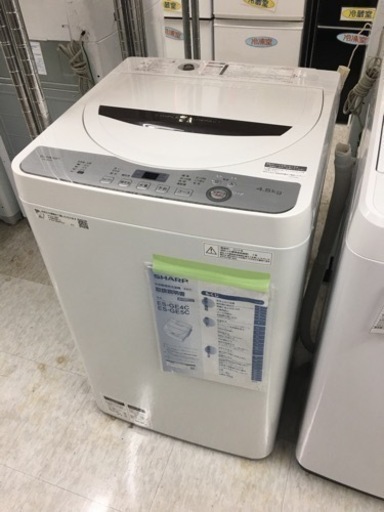 4.5kg 洗濯機　シャープ　2019年製