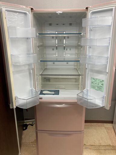 中古　動作確認済み　4ドア冷蔵庫 MITSUBISHI　三菱　MR-F40S-P　400リットル　観音開き　管理番号JTH-15